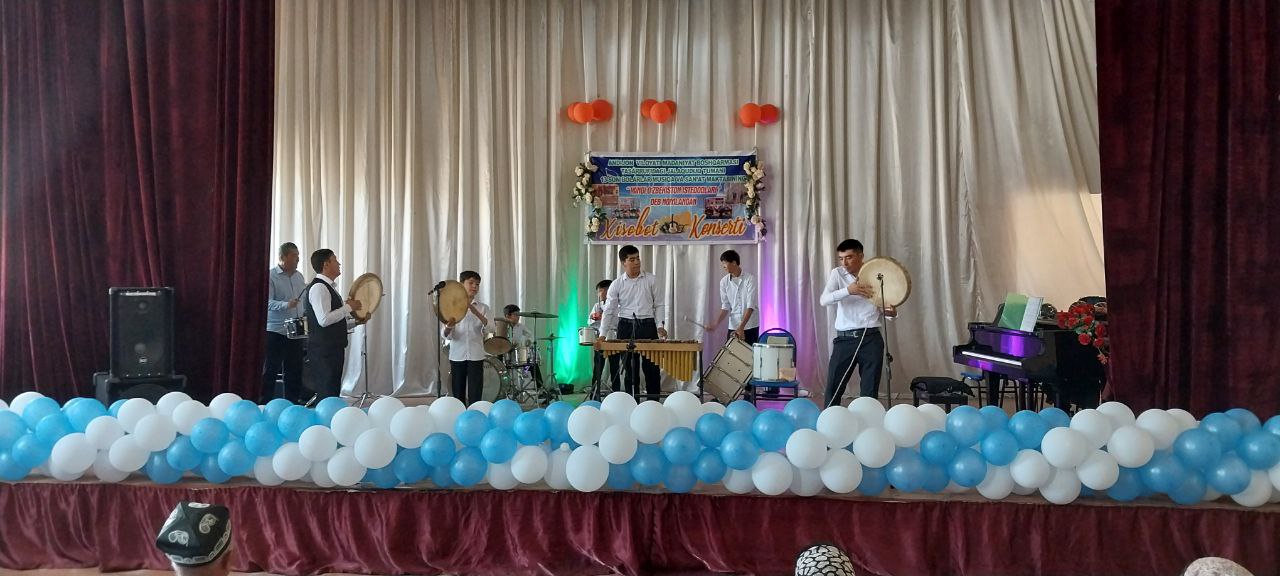 Jalaquduq tuman 13-son Bolalar musiqa va san’at maktabida   "San’atim- saodatim" deb nomlangan hisobot konserti bo‘lib o‘tdi.