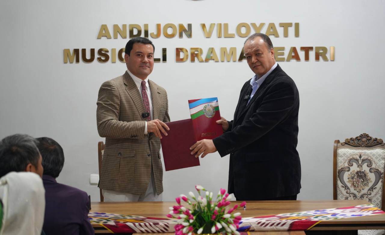 Musiqali drama teatri va O‘zbekiston davlat san’at va madaniyat instituti o‘rtasida shartnoma imzolandi