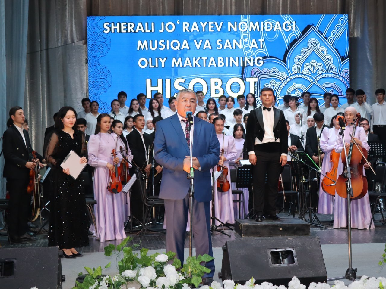 Sherali Jo'rayev nomidagi musiqa va san'at maktabining 2025-2026- o'quv yili yakunlari  bo'yicha HISOBOT konserti o'tkazildi